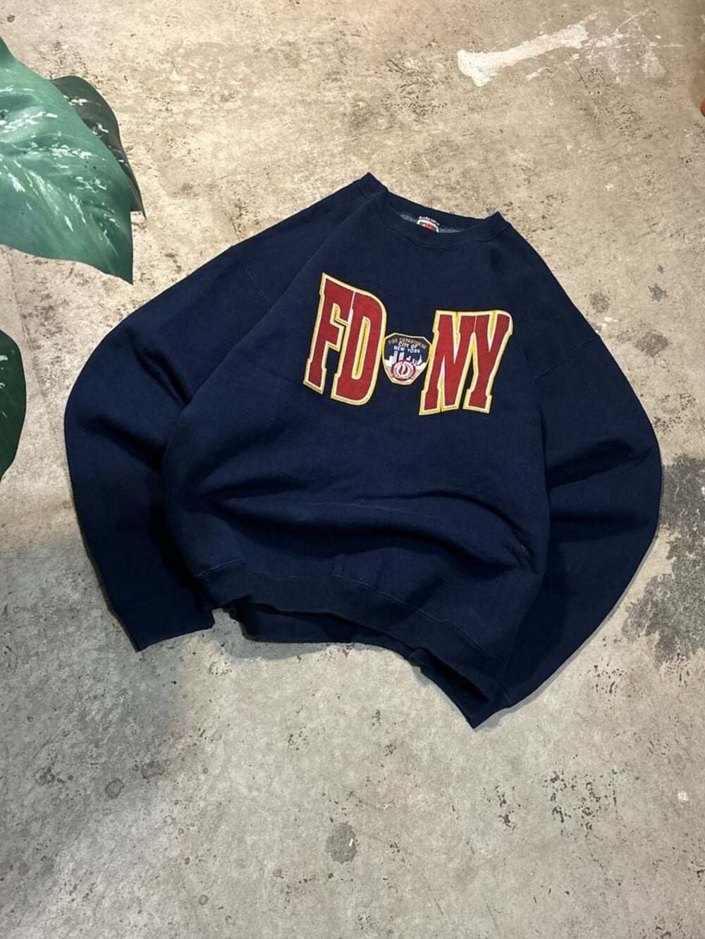 90s New York City Fire Dept FDNY Vintage Crew Retro Firefighter Graphic Shirt